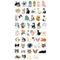 Наклейки (deVENTE) Pretty kitty 50 штук ассорти арт.8004338