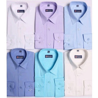 Сорочка детская приталенная длинный рукав размерный ряд 29/116-122-36/158-164  цвет молочный Brostem арт.4722d**