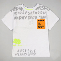 Футболка для мальчика (Tuffy) артикул 11135 размерный ряд 30/116-34/134 цвет белый