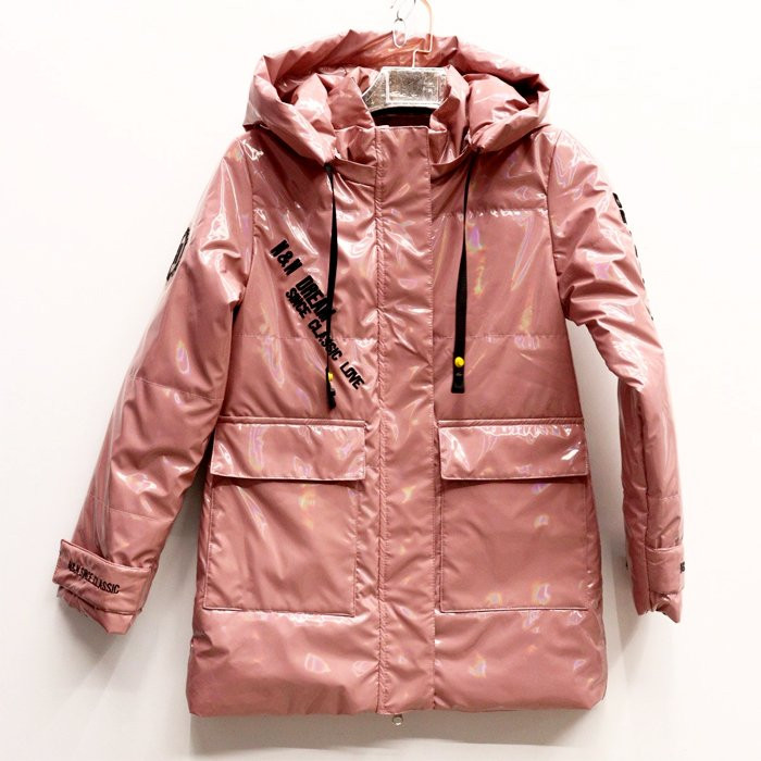 Куртка осенняя для девочки (Andinaisi) арт.hwl-Z-2167-4 размерный ряд 36/140-44/164 цвет розовый