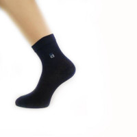 Носки детские арт.3С27 размер 18-24 хлопок 90% полиамид 7% эластан 3% цвет черный для мальчика (Юстатекс)