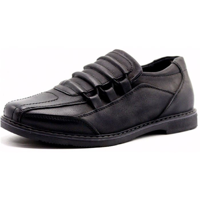 Туфли для мальчика (Haiger) черные верх-искусственная кожа подкладка-искусственная  кожа артикул  lx-Y507-5