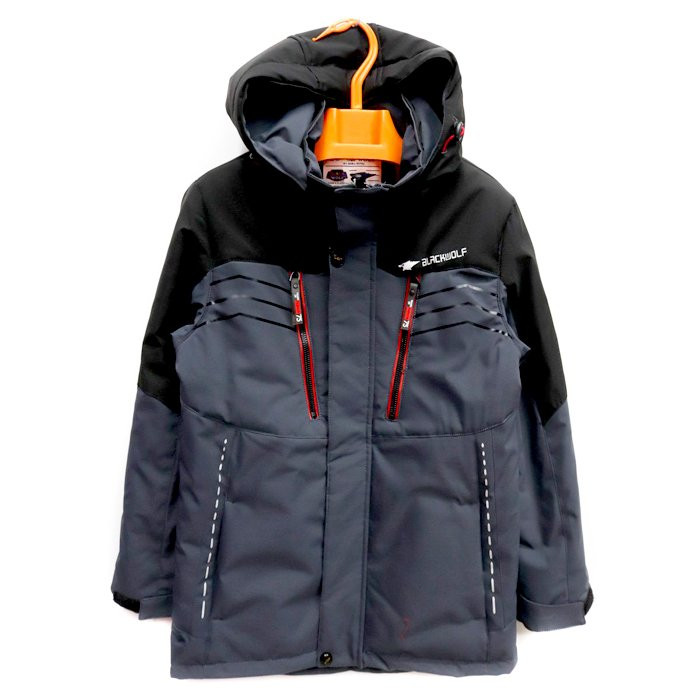 Куртка осенняя для мальчика (BWF) арт.zz-20-16-4 размерный ряд 36/140-44/164 цвет черный