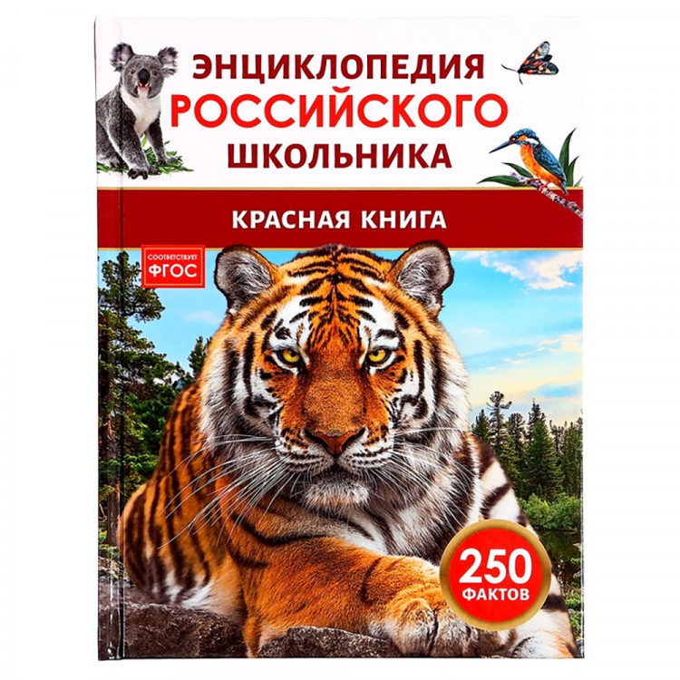 Энциклопедия российского школьника А4 Красная книга (Росмэн) арт.43078