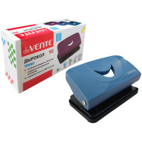 Дырокол (10л) deVENTE пластиковый Trend пепельно-синий арт.4020504