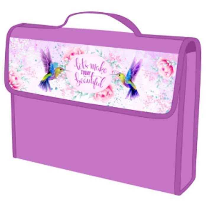 Папка школьная  для труда А5 на липучке (ЛИСТ-АРТ) Райские птицы арт.ТПт-07-249т