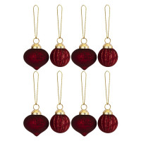 Украшение на ёлку стекло 17см "Ассорти" 08шт/наб. арт.92618