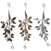 Украшение декор.подвеска "Лиана. Морозная веточка" 17см без уп. арт.761937