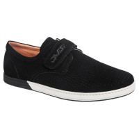 Туфли для мальчика (QWEST) черный верх-искусственная кожа подкладка-натуральная кожа  артикул  212T-Z1-2462