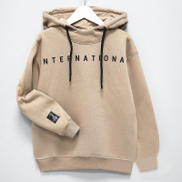 Толстовка утепленная для девочки арт.DMB 82246 размер 32/128-44/164 трикотажный цвет капучино