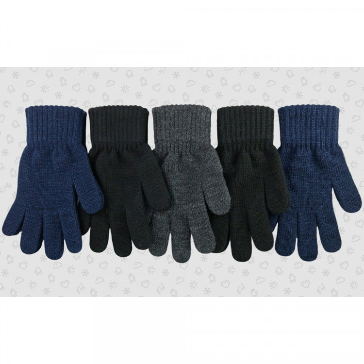 Перчатки для мальчика (Полярик) арт.TG-596 размер 16,5 (11-13л) цвет ассорти