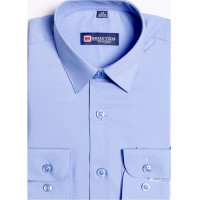 Сорочка детская приталенная короткий рукав размерный ряд 29/116-122-36/158-164 цвет голубой Brostem арт.MO3911ds**