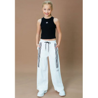 Брюки для девочки артикул Deloras 22528 размер 34/134-44/164 цвет молочный