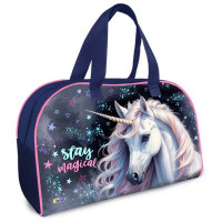 Сумка детская (ОНИКС) С-15 Звёздный единорог для внешкольных занятий фольга 350х230х145мм