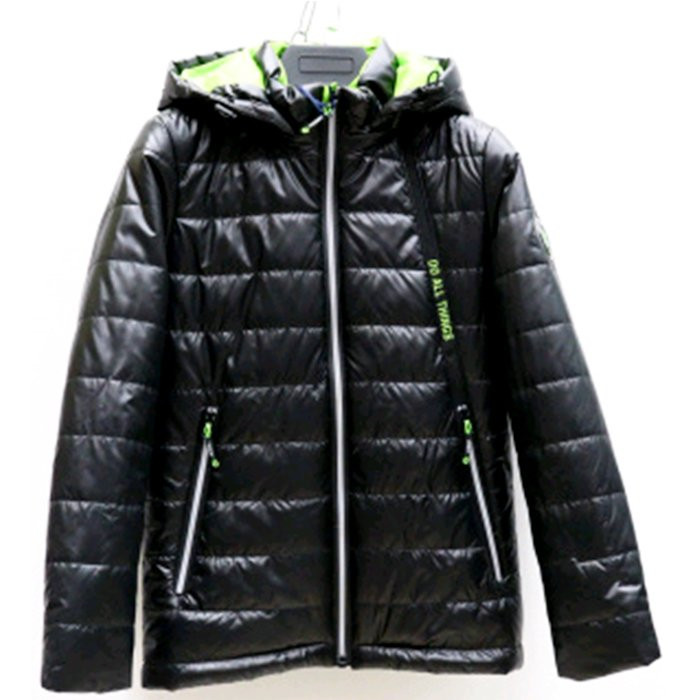 Куртка осенняя  для мальчика (VENEDISE) арт.89623-2 размерный ряд 36/140-44/170 цвет черный