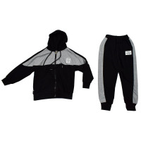 Костюм спортивный для мальчика арт.5535-39 размер 30/122-42/158  трикотажный цвет черный