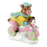 Копилка СГ "Бычок-мотоциклист" 10*11см арт.81629