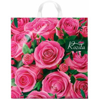 Пакет ПВД с ручкой петля "Розита" 40*42+6см 50мкм арт.ПТЛ66626