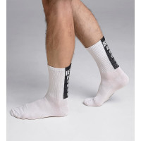 Носки мужские артикул К6405Л 70% хлопок, 25% полиамид, 5% эластан цвет бело-черный (Clever)