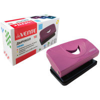Дырокол (10л) deVENTE пластиковый Trend брусничный арт.4020505
