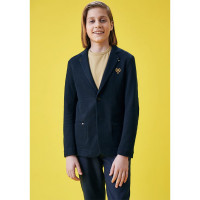 Пиджак для мальчика (Bremer) Луиджи размер 32/140-44/176 цвет синий