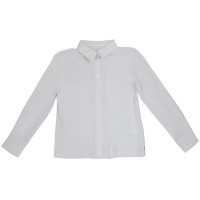 Блузка трикотажная для девочки (Калинка) длинный рукав цвет белый арт.ДТ-4776-Ш23 размерный ряд 30/122-38/152