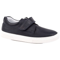 Полуботинки для мальчика (Kapika) синий верх-натуральная кожа подкладка-натуральная кожа размер 35-37 артикул 23704T-1