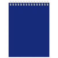 Блокнот А6 мягкая обложка на гребне 60 листов (BG) для конференций синий арт Б6гр60 8594