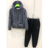 Костюм спортивный для мальчика арт.scs-1616-1 размер 32/128-46/170 трикотажный цвет серый