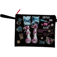 Папка школьная для тетрадей А4 на молнии силикон (deVENTE) Fashion арт.8053264