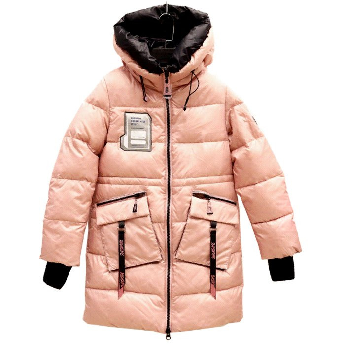 яяяКуртка зимняя для девочки (MULTIBREND) арт.bsd-1248A-1 цвет розовый