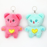 Игрушка мягкая "Мишка с сердцем" на подвесе 13см цв.МИКС арт.10066003