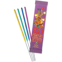 Бенгальские огни 17см 06шт/наб. 20сек. цветное пламя арт.ТР158