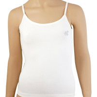 Майка для девочки арт.4108/4 размер 34/134-140 цвет белый 100% х/б