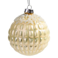 Шар стекло без упаковки /1шт/ 08см цв.золото арт.78948