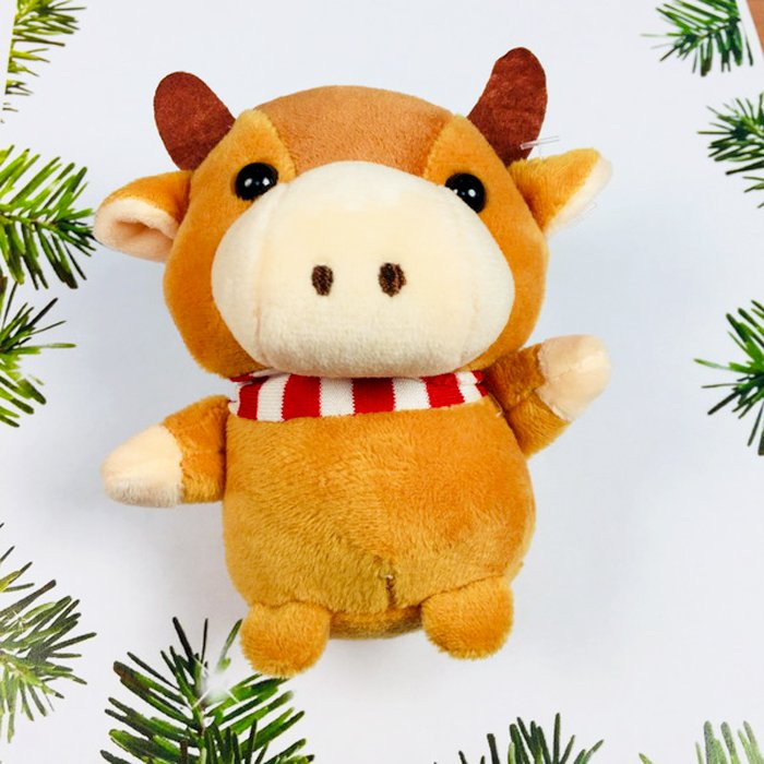 Игрушка мягкая СГ "Бычок в шарфике" 10см арт.541-271