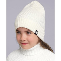 Шапка демисезонная для девочки (CLEVER) арт.433839вн размер 52-54 цвет молочный