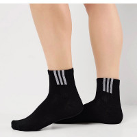 Носки детские укороченные для мальчика артикул С15801 80% хлопок, 18% полиамид, 2% эластан цвет черный (Clever)