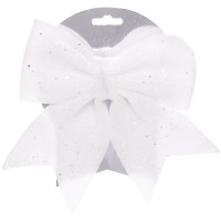 Украшение декоративное "Бант" 15*20см "Нежность" цв.белый арт.185-0840
