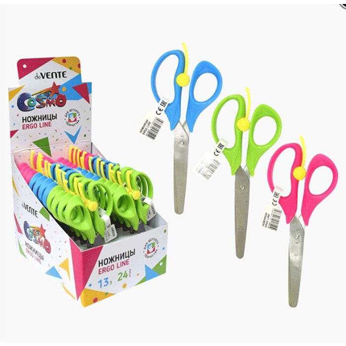 Ножницы детские 130мм пластиковые ручки (deVENTE) Ergo Line арт 8010802