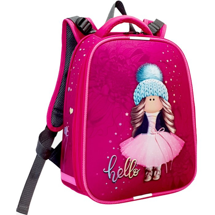 Ранец для девочек школьный (Stavia) Кукла мультиколор/розовый 30х38х16см арт 8287Б