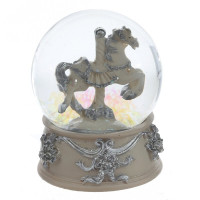Статуэтка декоративная в стеклянном шаре "Карусель. Лошадка" 08см арт.821042