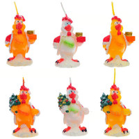 Свеча фигурная 07см "Петушок"  асс. арт.238496