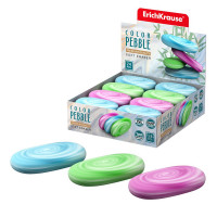 Ластик (ErichKrause) Color Pebble 50*30*10,2мм цветной арт.56041