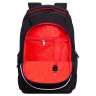 Рюкзак для мальчиков (Grizzly) арт RU-335-3/2 черный-красный 28х44х23 см