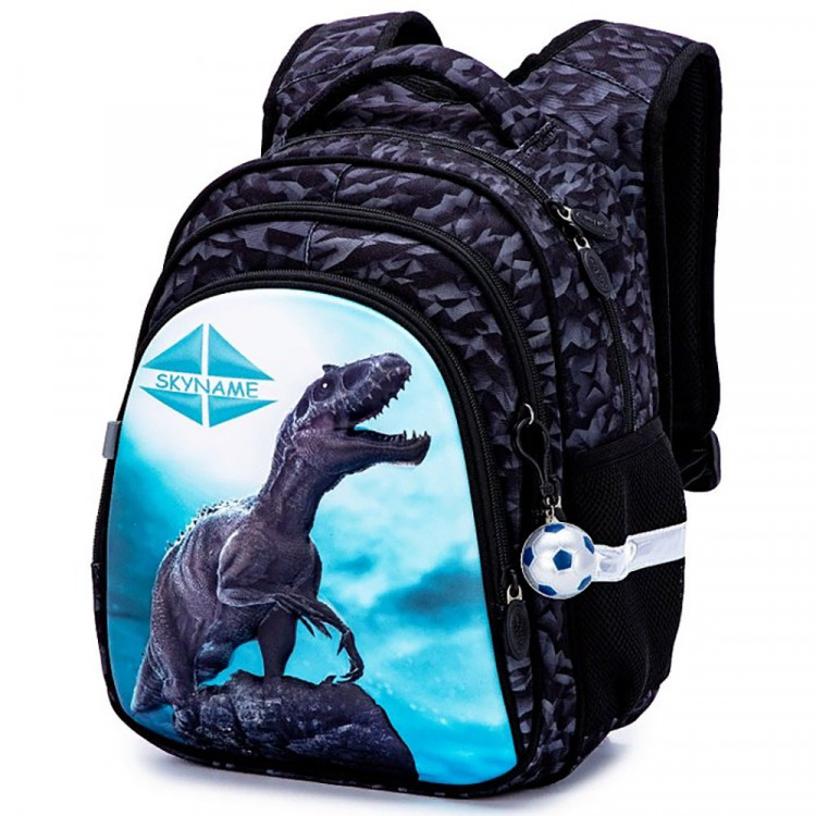 Рюкзак для мальчика школьный (SkyName) + брелок 30х18х37см арт.R2-189