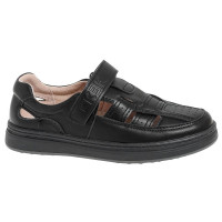 Полуботинки для мальчика (Сказка) черные верх-искусственная кожа подкладка-натуральная кожа размерный ряд 29-36 арт.R112574502BK