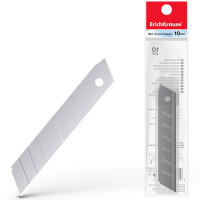 Лезвия д/ножа 18мм 10шт/уп. ErichKrause в пластик.пенале арт.19274 (Ст.24)