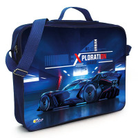 Папка А4 текстиль на молнии регулируемая ручка широкая боковинка (Оникс) Автотурбо арт.ПМД 5-20