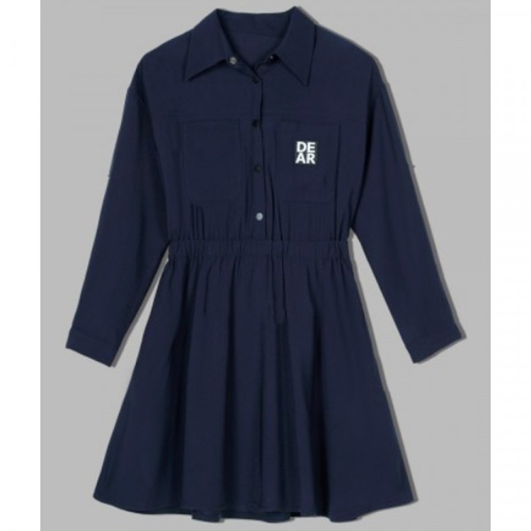 Платье для девочки (Делорас) арт.Q63268  размер 34/134-44/164 цвет синий